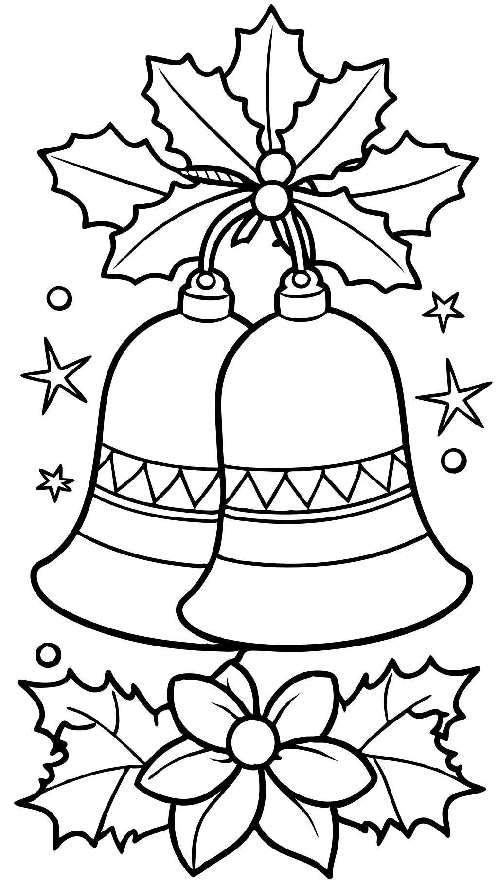 coloriages de Noël des cloches